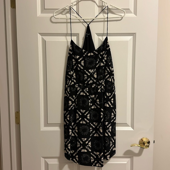Madewell Starview Batik Grid Silk Dress - Picture 2 of 5